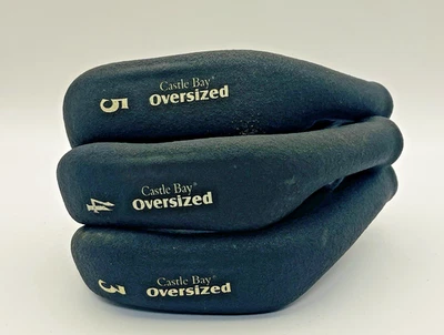 Castle Bay Cubierta de Cabeza de Hierro de Goma de Gran Tamaño para Club de Golf 3,4,5 Lote de 3 Foto 1 de 4