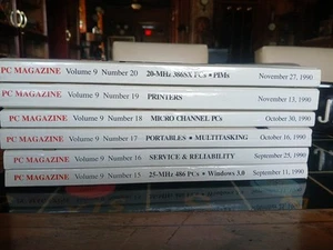 1990 PC Magazine 6 Issues - Picture 1 of 17