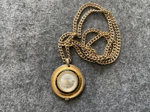 Reloj Colgante Collar Mecánico Cuerda Hanowa Hecho en Suiza 17 Joyas Funciona Rápido - Imagen 1 de 4
