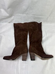 Cole Haan Nlke Brown Suede Leather Knee High Boots Women 9.5 - Picture 1 of 6