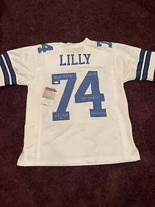 Bob Lilly SIGNED DALLAS COWBOYS Stat JERSEY W/ 4 Inscriptions JSA Witness - Picture 1 of 4