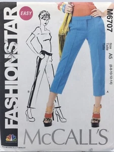Pants Size 6-14 M6707 Uncut Sewing Pattern - Picture 1 of 2