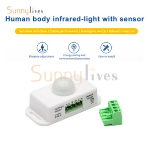 Automatic DC 12V-24V 6A/8A infrared PIR Motion Sensor Switch For LED Strip Light - Picture 1 of 31