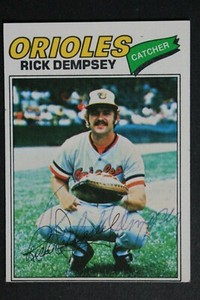 Rick Dempsey Baltimore Orioles Autograph 1977 Topps #189 Signed Card 
