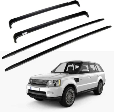 4PCS Aluminum Crossbars Rack Rail Fits for Land Rover Range Rover 2002-2012 - Image 1 of 4