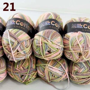 Sale 8ballsx50g Soft Cotton Baby Yarn New Hand-dyed Wool Socks Scarf Knitting 21 - Picture 1 of 4