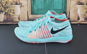 NIKE 'Free Transform Flyknit' Mujer Talla 6 US Runners Hyper Turquesa - Imagen 1 de 8
