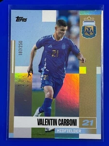 Valentín Carboni Argentina 187/250 Parallel 2024-25 Topps Team Set #12 - Picture 1 of 3