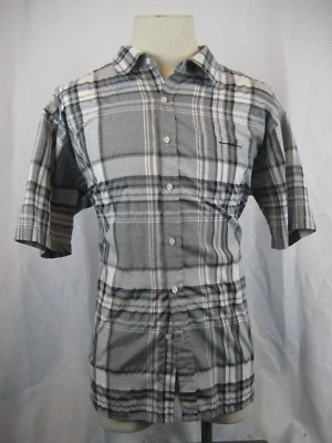 Camisa informal para hombre Sahara Club algodón gris blanco a cuadros SS talla XXL Foto 1 de 4