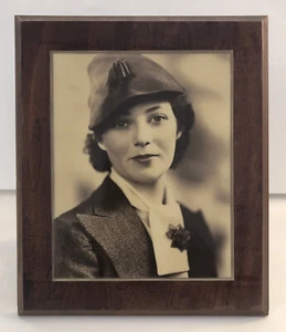 Photographic Printing Paper Store Display Portrait Woman Wearing Hat Vintage - Picture 1 of 3