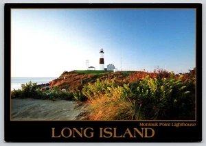 Postal Montauk Point Lighthouse Long Island Nueva York - Imagen 1 de 2