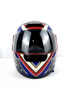 KBC TK-77 Impact Helmet Red/Blue and Silver Size Small no/tag - Picture 1 of 8