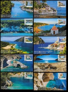 Greece 2022 Self-adhesive booklet Travelling in Greece Heptanese Unofficial FDC - Picture 1 of 5