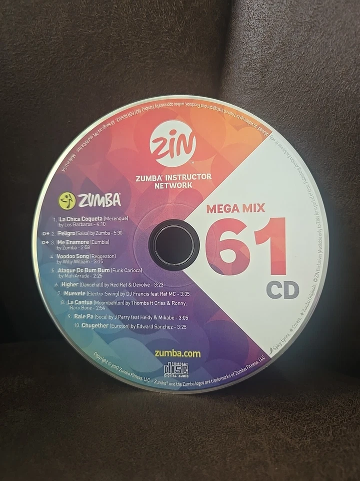Zumba Mega Mix 61 CD - Image 1 of 1