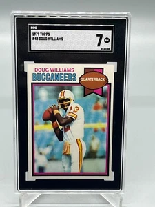 Carta calcio 1979 Topps #48 Doug WILLIAMS Rookie SGC 7 gradi quasi nuova Bucs LASTRA - Foto 1 di 3