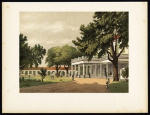 Estampado antiguo de una casa residencial en Surabaya por Perelaer (1888) - Imagen 1 de 1