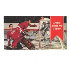 BILL GADSBY Signed Detroit Red Wings Hockey Card "Crozier Makes the Stretch"
