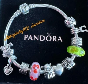 PANDORA Bracelet with Charms and Pandora Box. Authentic! - Picture 1 of 10