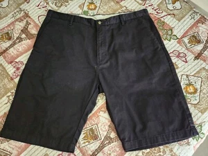 Volcom Mens Shorts Corpo Class Style Vintage Black Bermuda Flat Front Size 38 - Picture 1 of 16