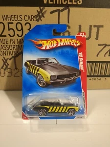 Hot Wheels '69 Camaro Convertible Black 2008 #96/196 Web Trading Cars #21/24 New - Picture 1 of 4