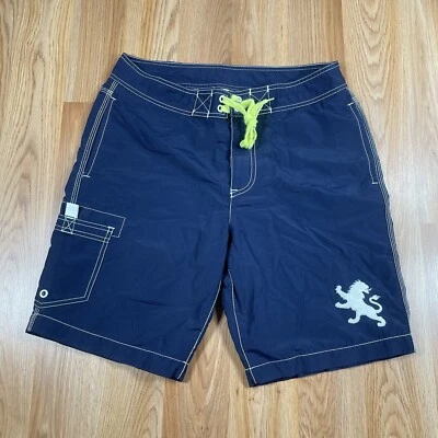 Pantalones Cortos Express Para Hombre 30 Azul Marino Cordón Bañador Playa Mezcla Poliéster Foto 1 de 4