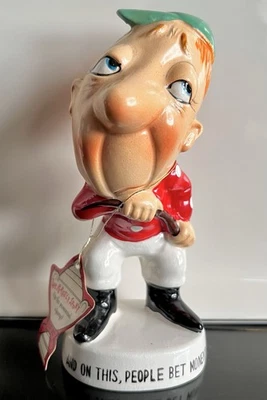 🎁 Estatuilla de Jockey Humorosa Deportiva Perfecta Shafford Japón Años 50 Rara Foto 1 de 4