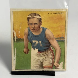 1910 ATC Champions Tobacco T218 Mecca Back EJ Sweeney Poor Damaged Card - Picture 1 of 7