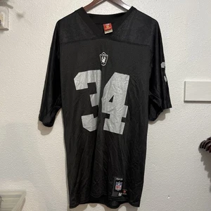 Maglia calcio vintage Oakland Raiders Lamont Jordan Reebok media adulto nera - Foto 1 di 9