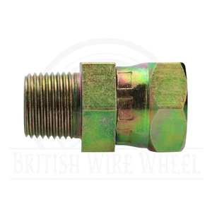3/8" NPTF Male x 3/8" NPSM Female Swivel Nut Hydraulic Fitting, 1404-06-06, 1 pc - Picture 1 of 6