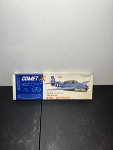 OPEN Comet Grumman TBF-1 Avenger Flying Balsa Wood Scale Model Wingspan 20" 3403 - Picture 1 of 7