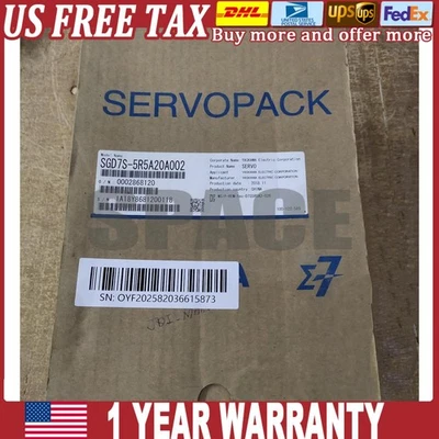 1PC NEW Yaskawa Servo Driver SGD7S-5R5A20A002 Fast Delivery - Image 1 of 4