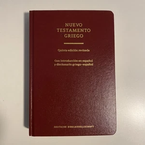 Ubs5 Nuevo Testamento Griego Con Diccionario Griego-Espanol (Tapa Dura) von Insti - Bild 1 von 12