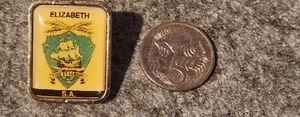 Vintage Australian TIE Tack badge Elisabeth SA Australia - Picture 1 of 2