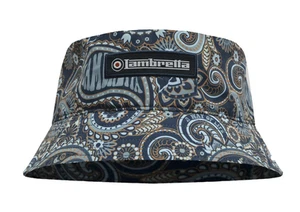 Lambretta Bucket Paisley Smoke Blue Festival Summer Hat - Imagen 1 de 1