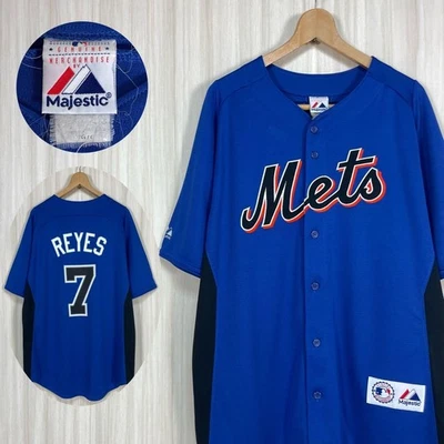 MLB New York Mets #7 José Reyes Camiseta de Béisbol Camiseta Azul Talla L Foto 1 de 4