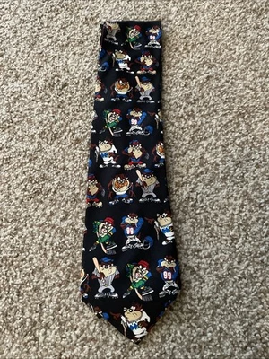 Corbata deportiva Looney Tunes Tasmanian Devil TAZ 1997 vintage Foto 1 de 4