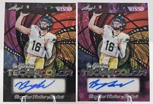 Brayden Fowler-Nicolosi 2025 Leaf Vivid Technicolor Black Lazer Auto 1/1 + 1/7🔥 - Picture 1 of 7