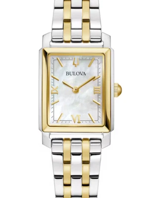 🔥 $395 Bulova Sutton Ladies Two-Tone Stainless Steel Mother-of-Pearl Watch Dial - Image 1 of 4