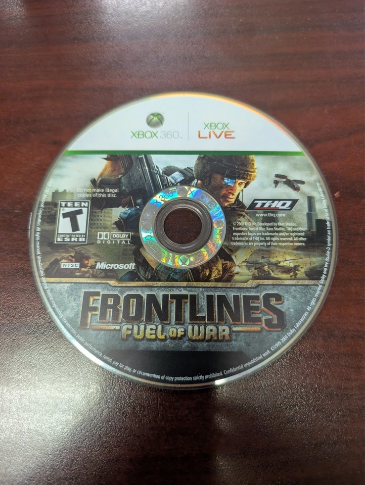 Frontlines: Fuel of War (Microsoft Xbox 360, 2008) NO TRACKING - DISC ONLY 1923 - Image 1 of 1