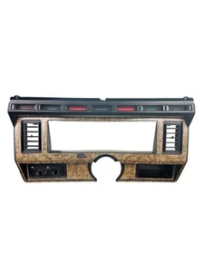 1980-1986 Ford F150 F250 Bronco Dash Instrument Cluster Bezel Wood Grain OEM - Picture 1 of 7