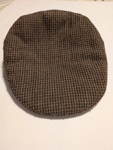 Totes Brown Houndstooth Flat Cap Men's Classic Hat Size Medium - Picture 1 of 7