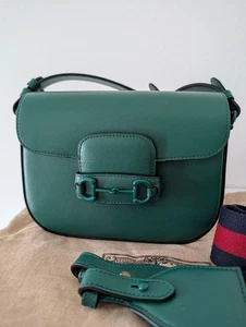 GUCCI Horsebit 1955 Shoulder Bag Green  Item - Picture 1 of 7