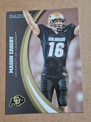 2016 MASON CROSBY PANINI COLLEGIATE NFL CARD #16 GREEN BAY PACKERS COLORADO  - Image 1 of 3