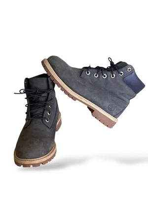 Timberland Juvenil 6 Pulgadas Premium Botas Impermeables Talla 5.5 M Cuero Nubuck Azul Marino Foto 1 de 4