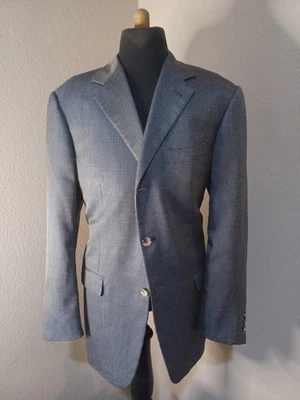 Chaqueta PAL ZILERI Lana y Seda 46R EE. UU. Doble Ventilación Cuadros Italia Foto 1 de 4