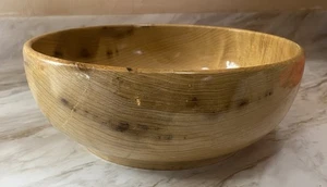Vintage Myrtlewood Wood Salad Bowl Bayview Shop Oregon 9.5”X 3.5” READ - Picture 1 of 11