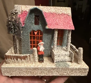 Vintage Japan Putz House Bisque Santa Mica - Picture 1 of 7