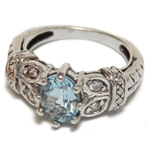 Schöner Topas Ring Größe 5 Sterlingsilber - Bild 1 von 10