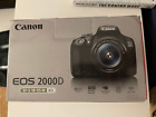 Canon EOS 2000D 24.1 MP Digital SLR Camera + EF 50mm F/1.8 STM