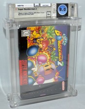 1994 SNES SUPER NINTENDO SUPER BOMBERMAN 2 WATA 8.0 A+ FACTORY SEALED